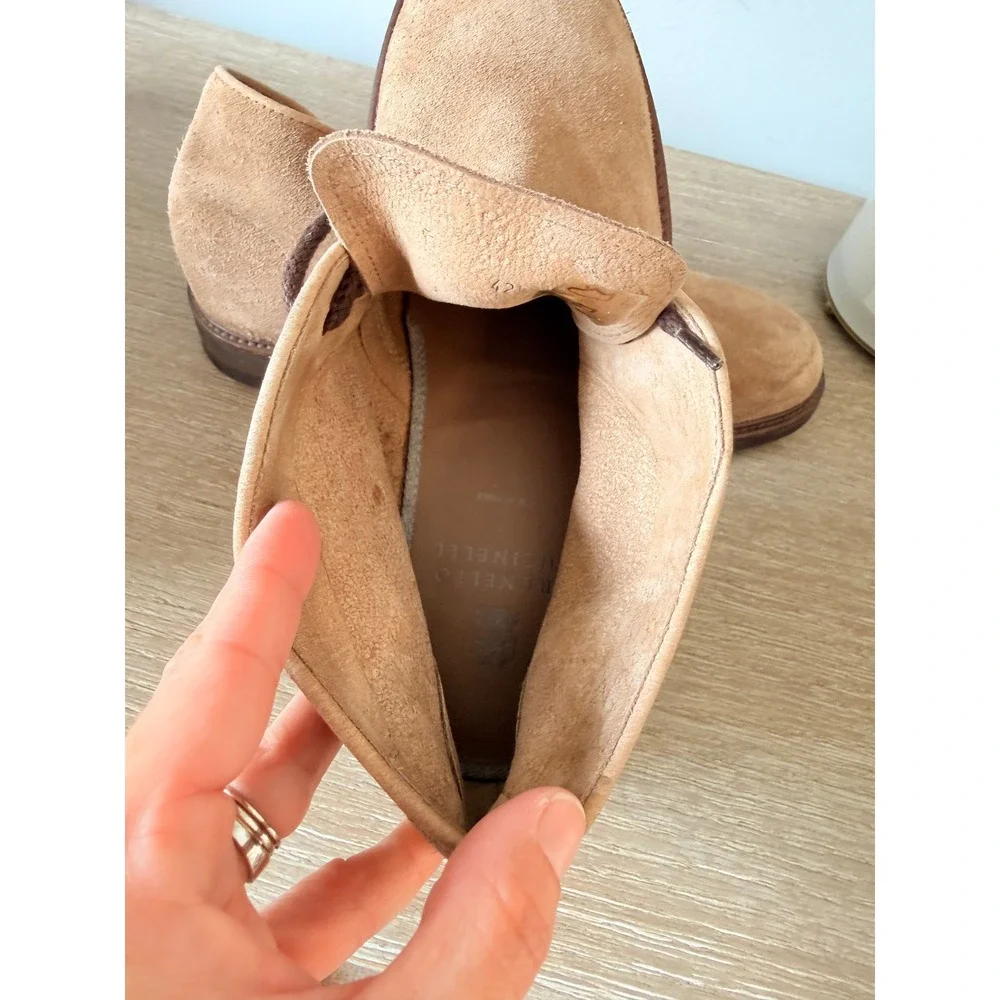 Brunello Cucinelli Suede Chukka Boots Men Tan 42.5